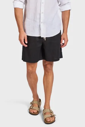 ACADEMY BRAND - Jeff Linen Short - Black