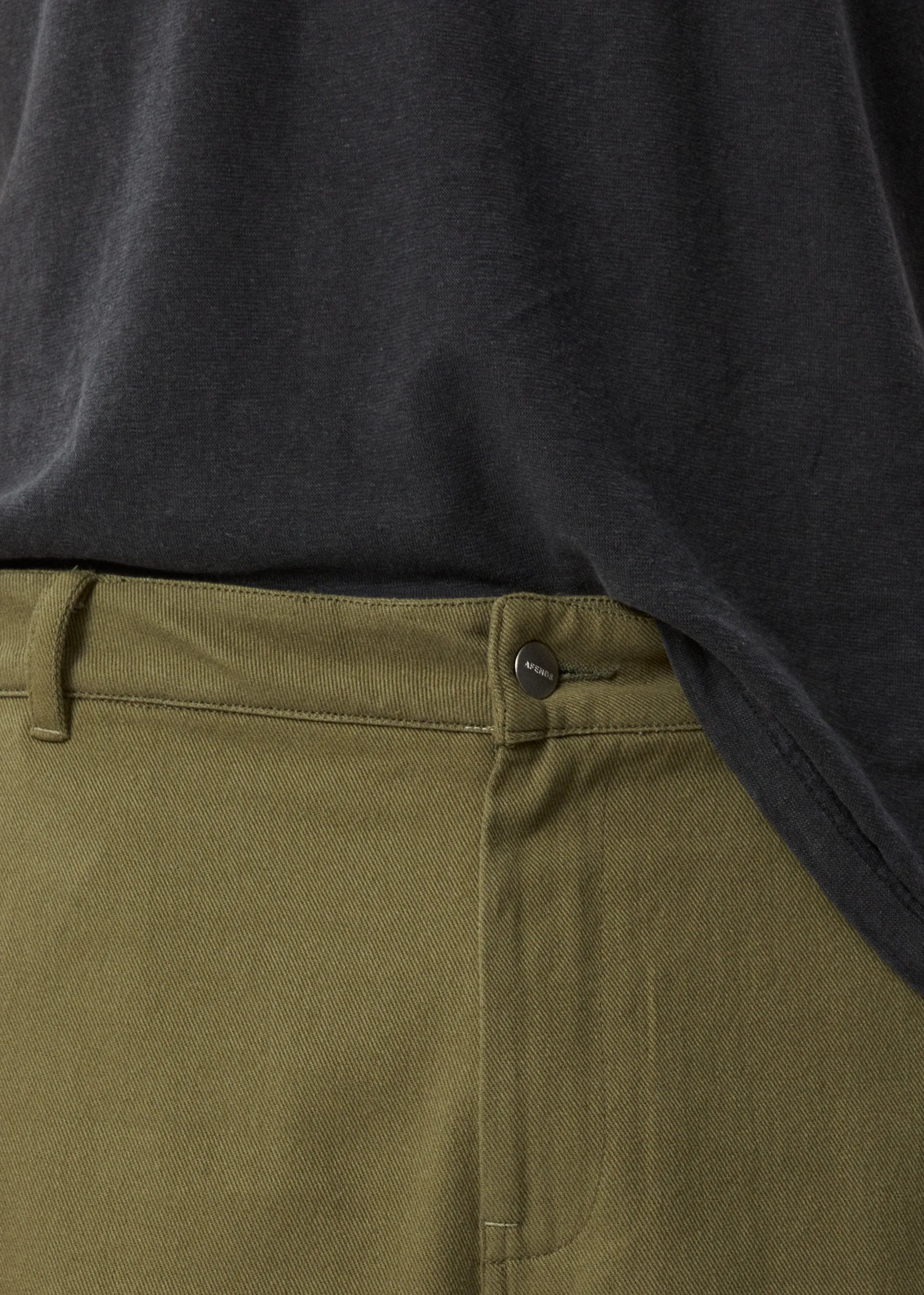AFENDS Mens Ninety Twos - Fixed Waist Shorts 19" - Military