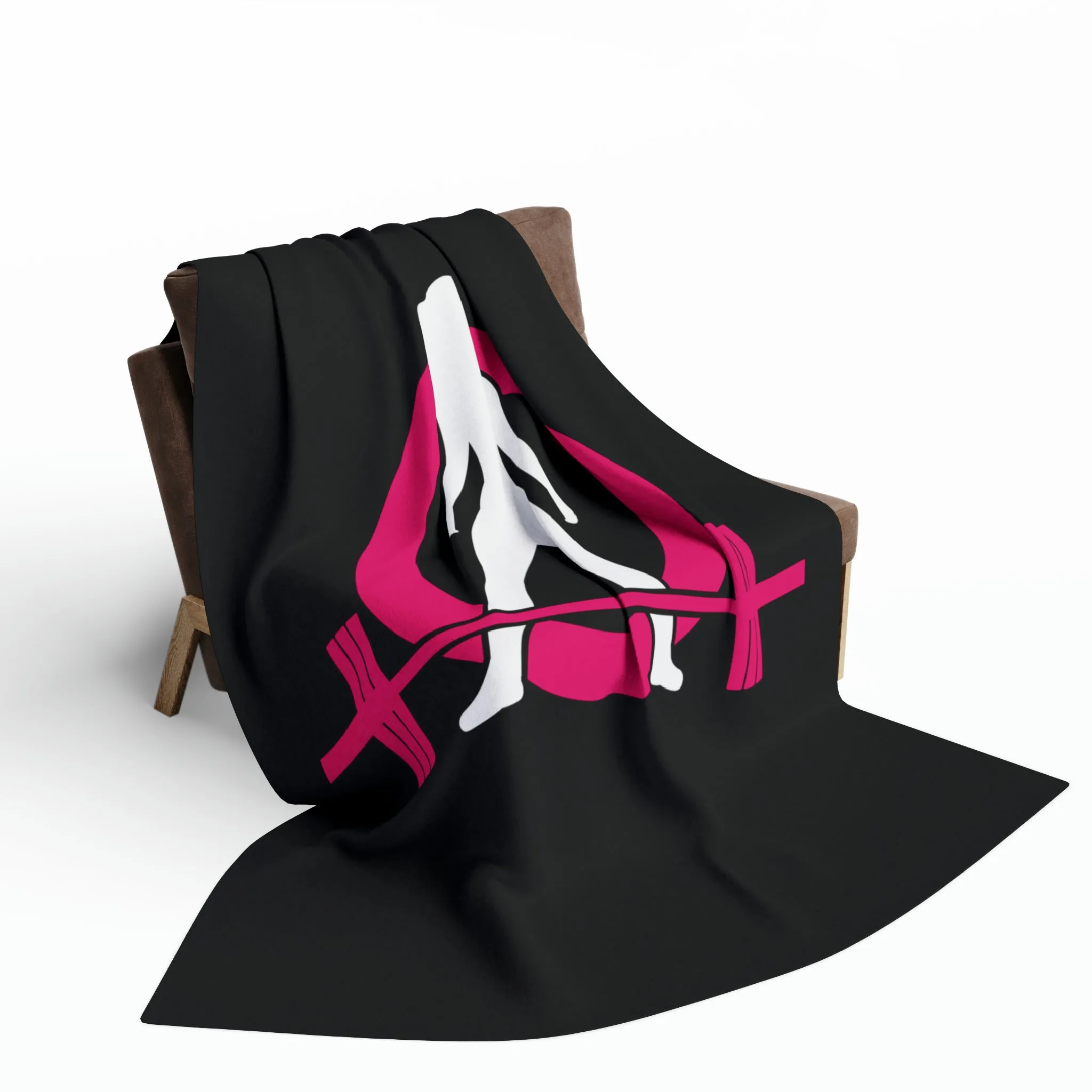 Arctic Fleece Blanket - Black Classic Logo