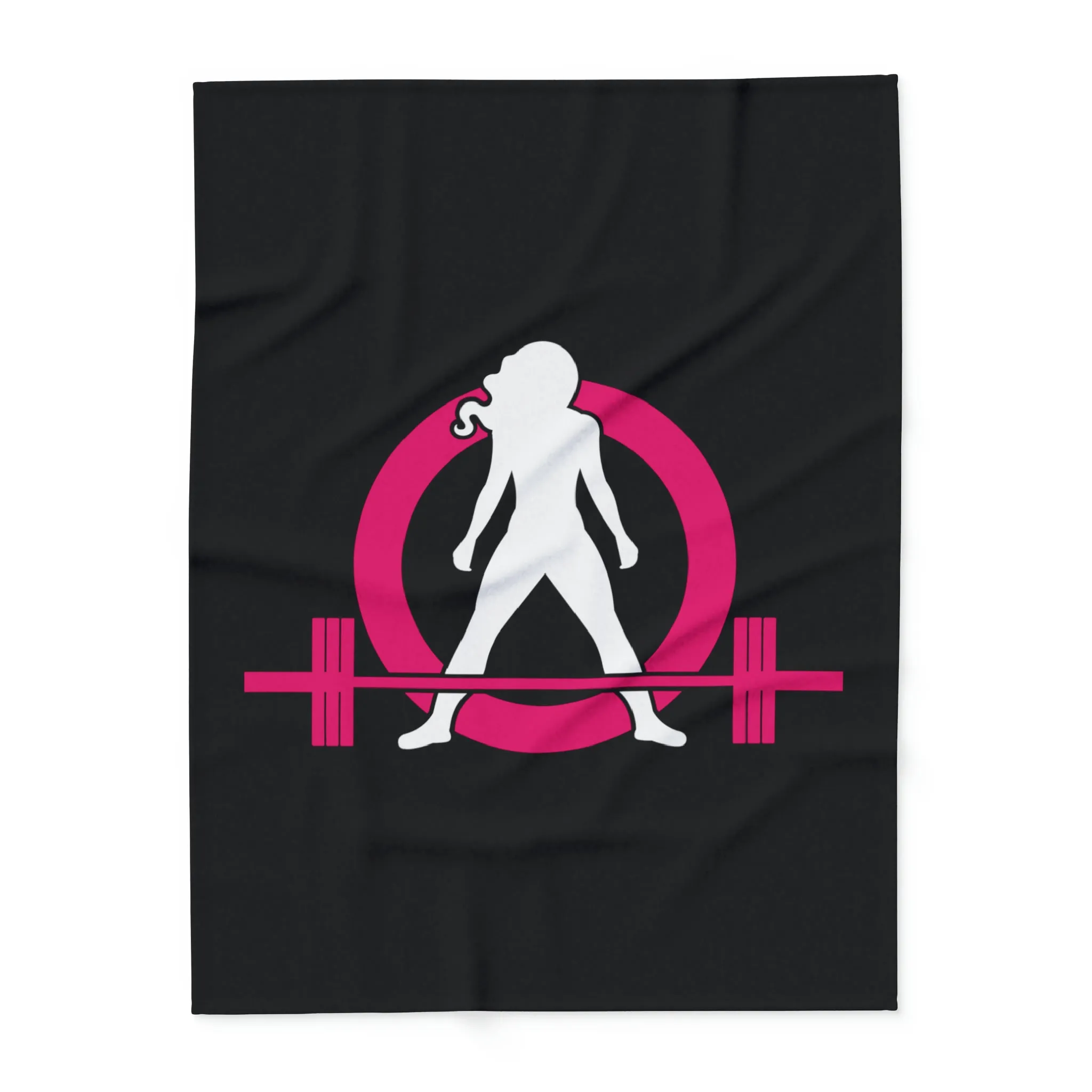 Arctic Fleece Blanket - Black Classic Logo