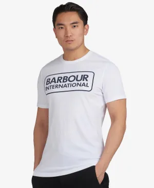 Barbour International Essential Large Logo T-Shirt In White