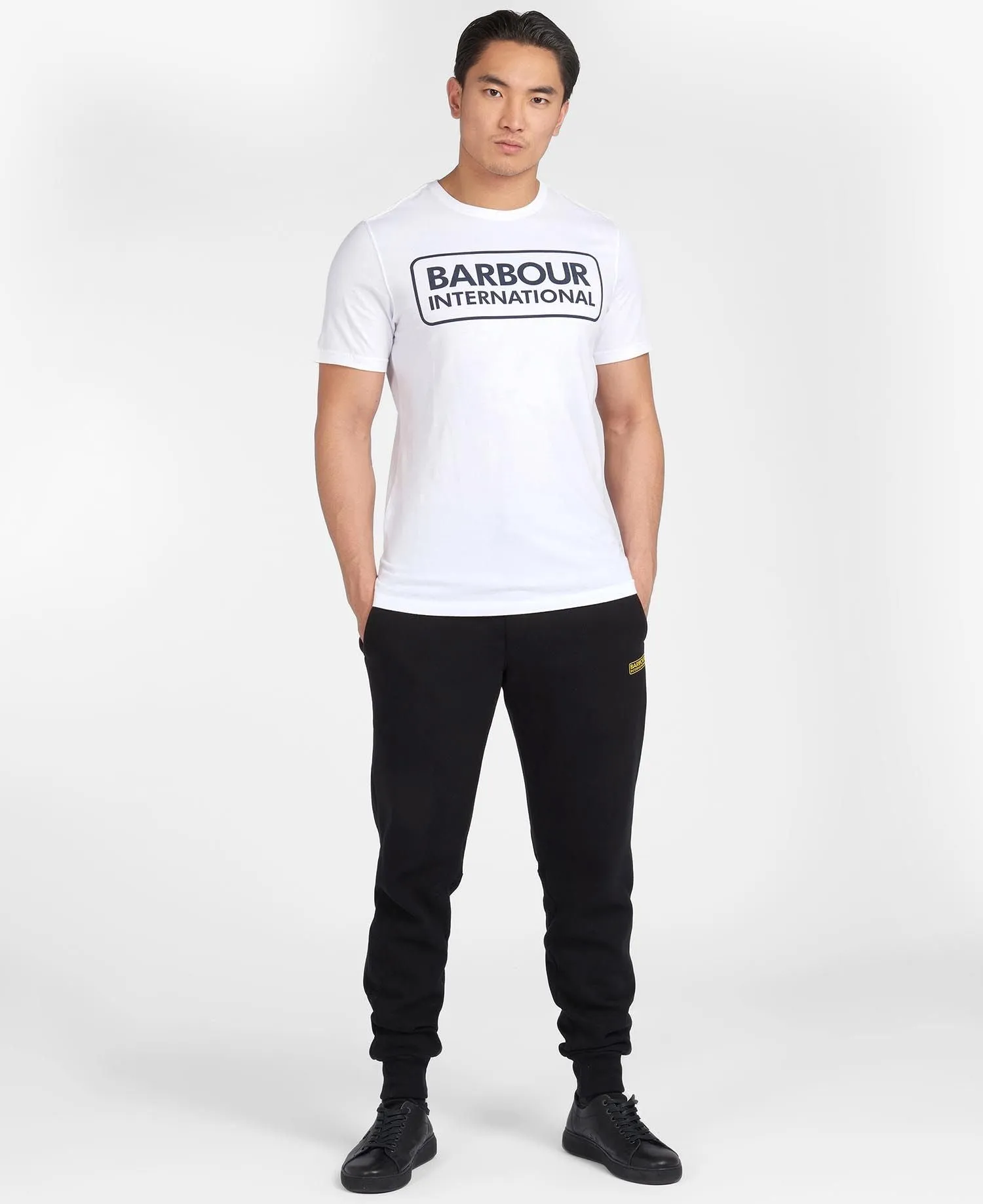 Barbour International Essential Large Logo T-Shirt In White