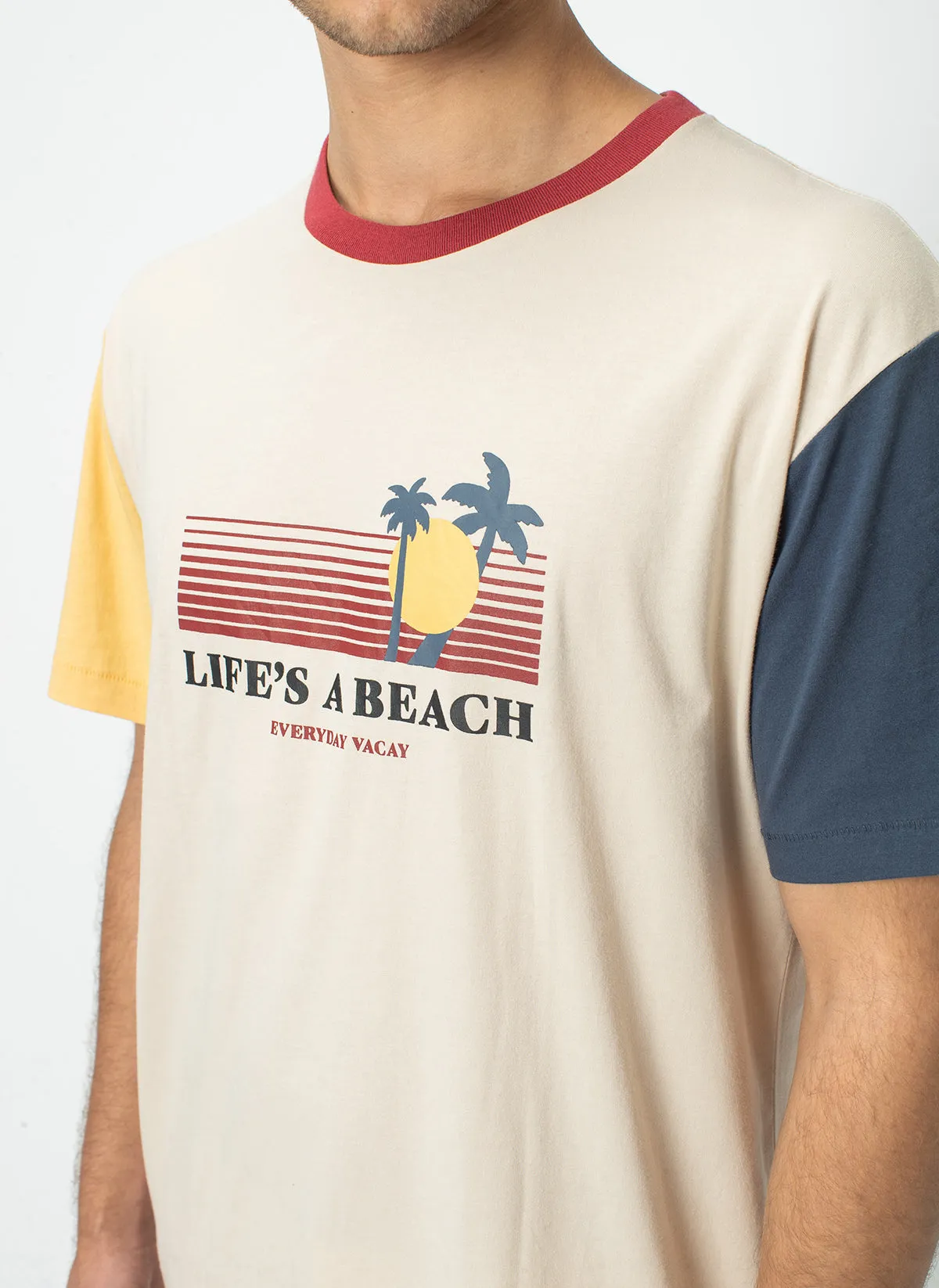 Beach Homie Tee Colour Block