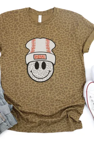 Beanie Baseball Happy Face Fine Jersey Tee