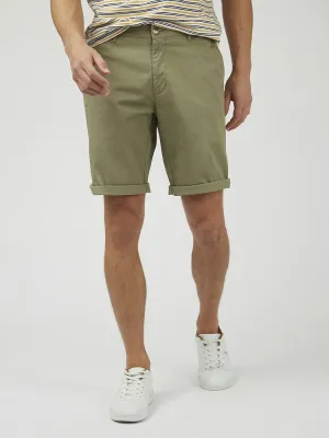 Ben Sherman Slim Stretch Chino Shorts - Litchen Green