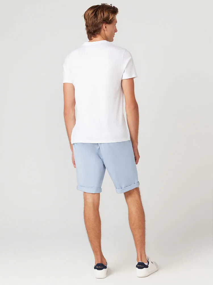 Ben Sherman Slim Stretch Chino Shorts - Pale Blue