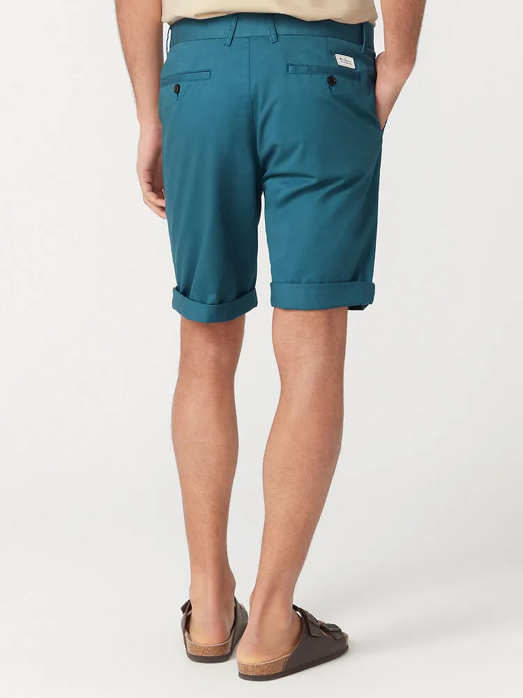 Ben Sherman Slim Stretch Chino Shorts - Teal