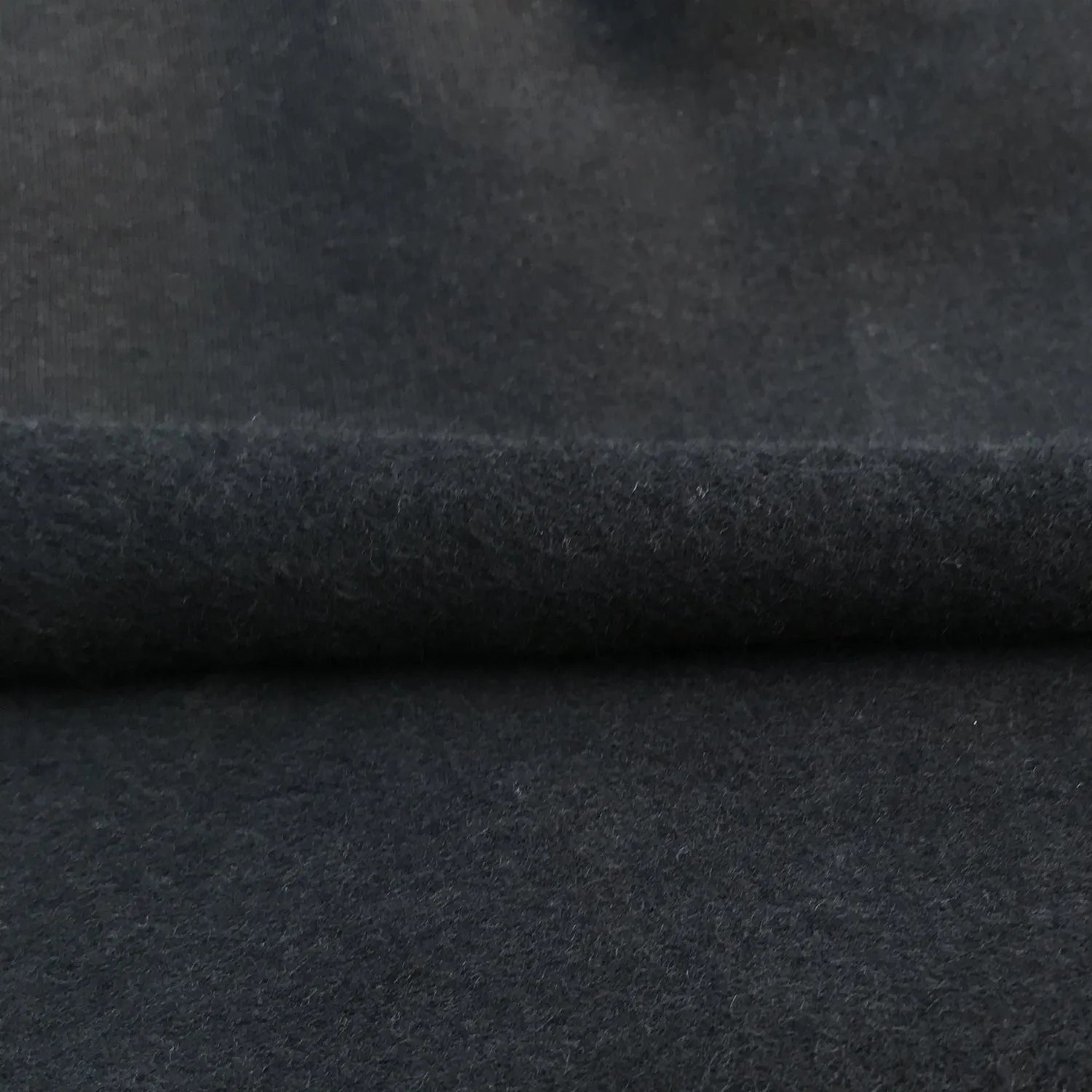 Black Bamboo Cotton Stretch Fleece Fabric Wholesale from $US 8.95/yard
