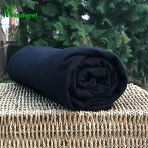 Black Bamboo Cotton Stretch Fleece Fabric Wholesale from $US 8.95/yard