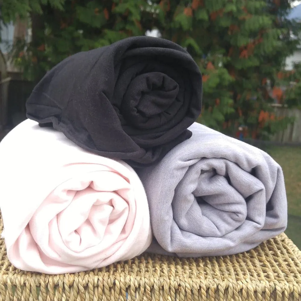 Black Bamboo Cotton Stretch Fleece Fabric Wholesale from $US 8.95/yard