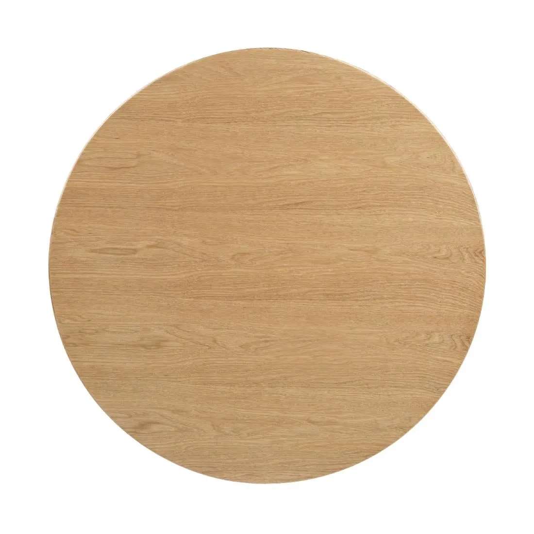 Bolero Pre-drilled Round Table Top Natural Ash Veneer 600mm