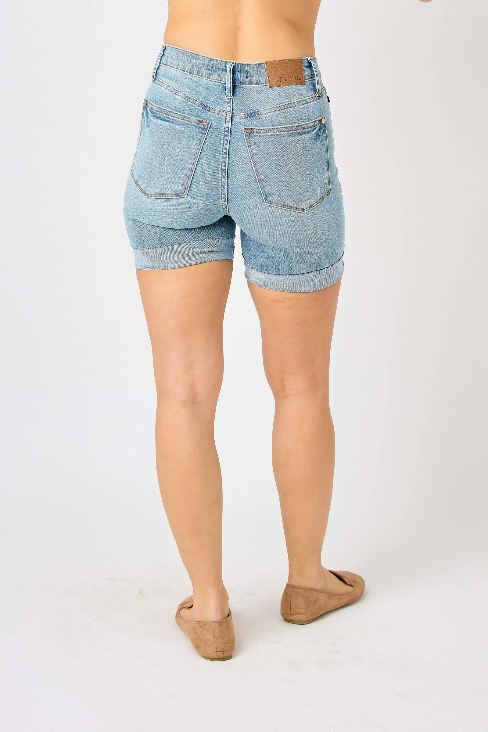 By the Way Judy Blue Tummy Control Shorts FINAL SALE