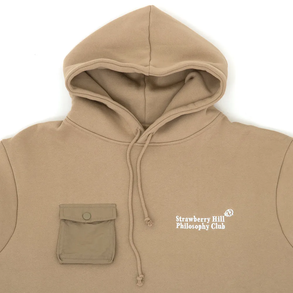 Cargo Pocket Hooded Sweatshirt (Wheat)