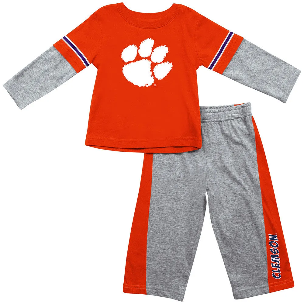 Clemson Infant Long Sleeve Tee and Pants