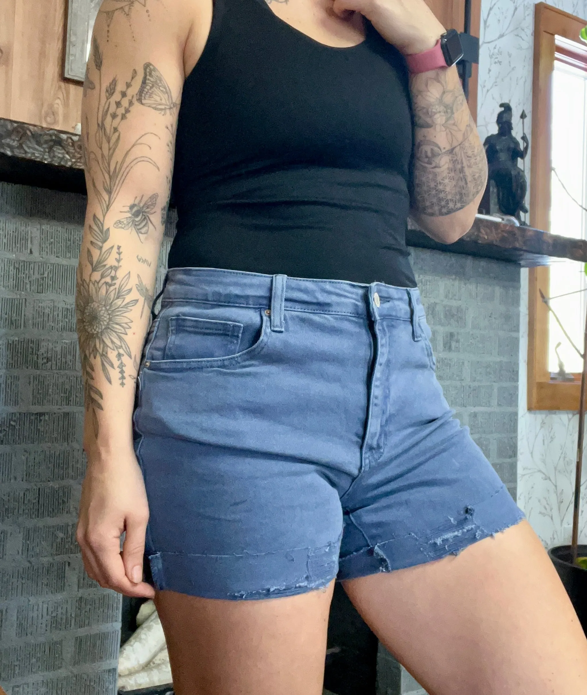 Collection Zenana Shorts In Blackberry