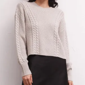 Eternal Metallic Cable Sweater