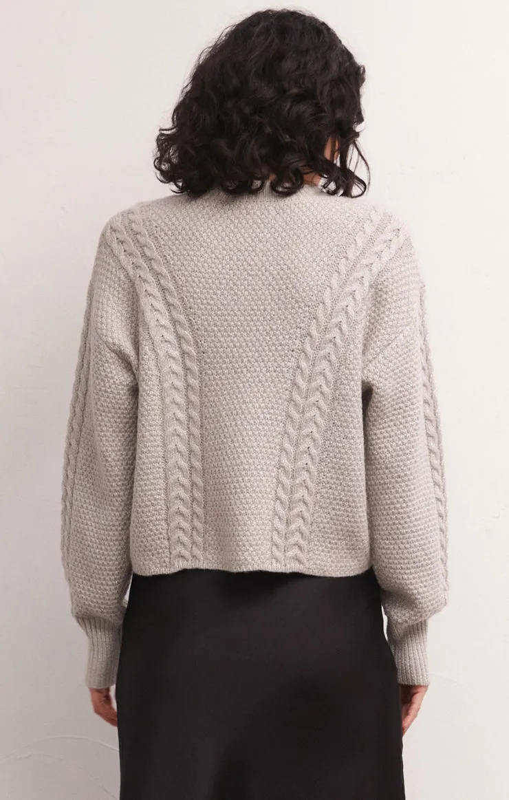 Eternal Metallic Cable Sweater