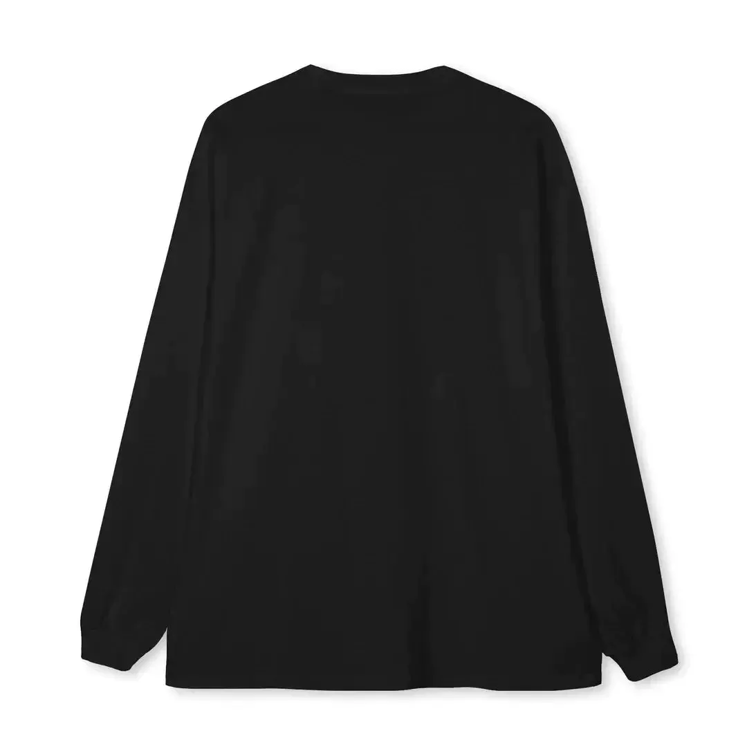 Everyday Oversized Long Sleeve - Basic Sweatshirt - Black
