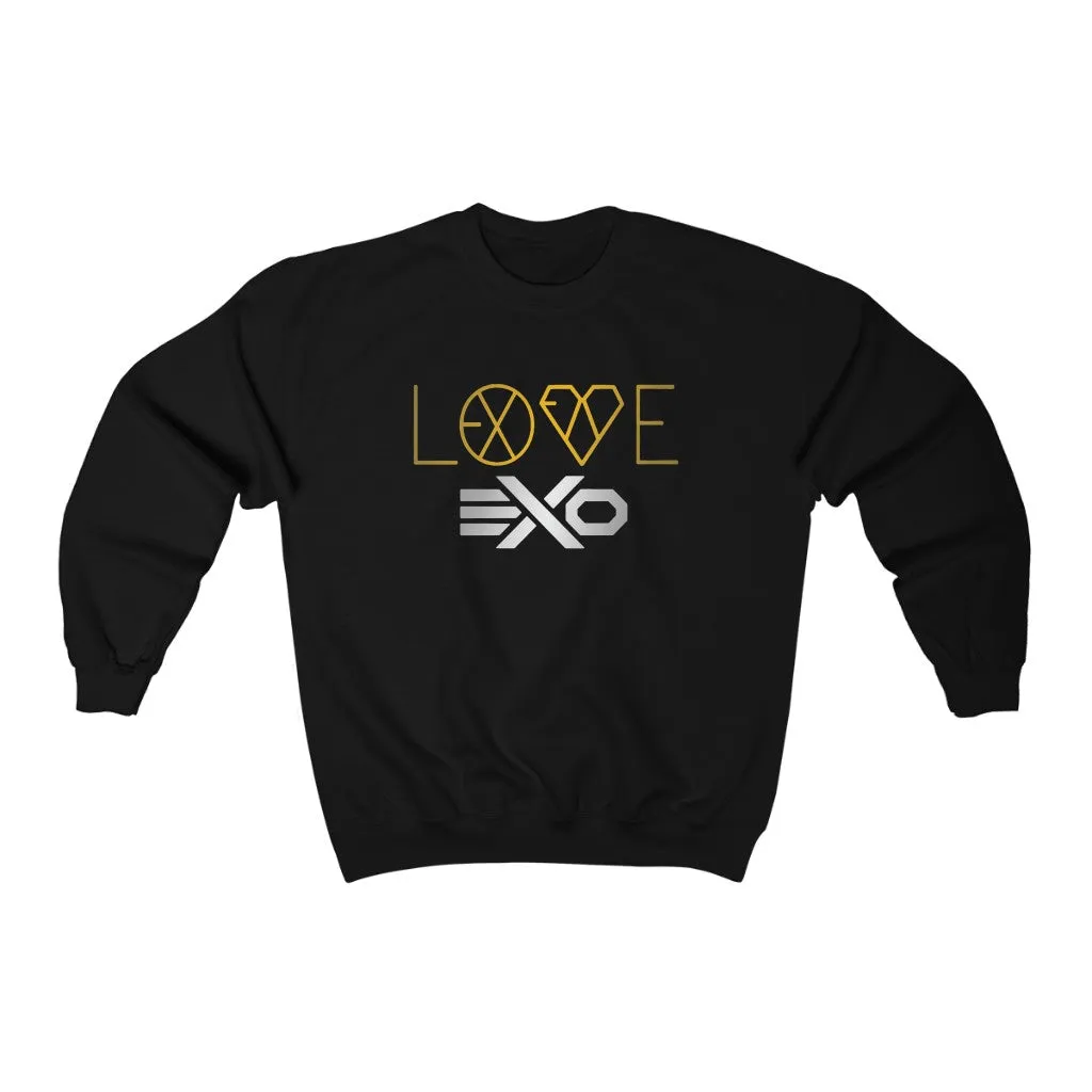 EXO Love Sweatshirt - EXO Sweatshirt - Kpop Crewneck Women Sweatshirt