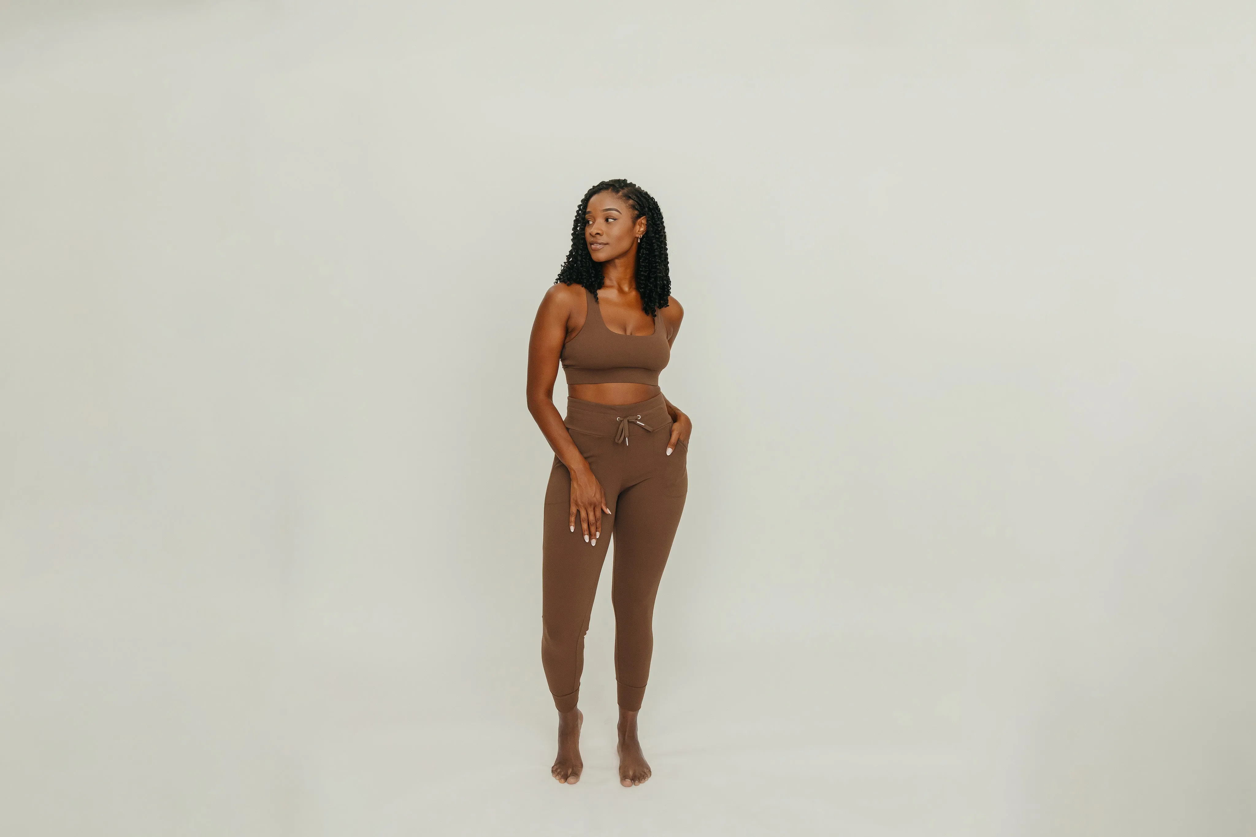 Focus Leggings - Brown | MT LUXE