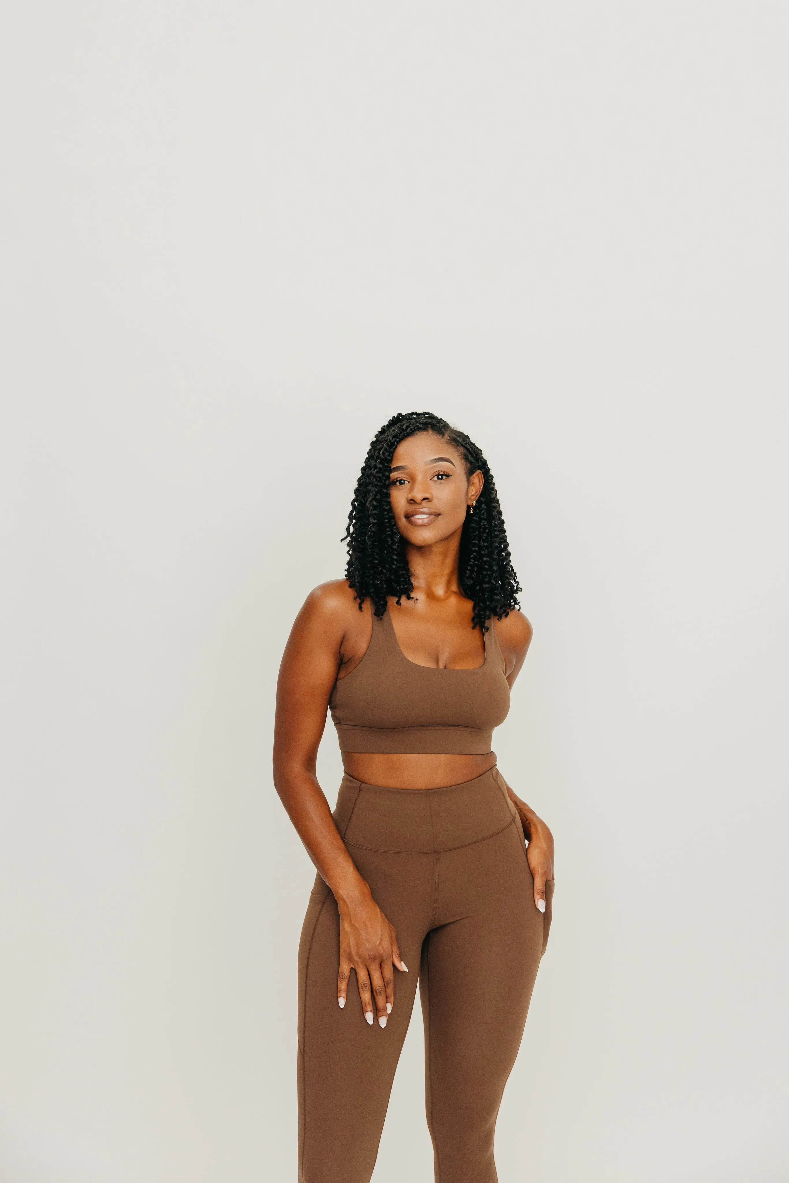 Focus Leggings - Brown | MT LUXE