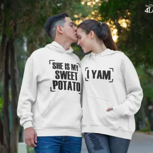 Friendsgiving Matching Set: 'She's My Sweet Potato/I Yam' - Perfect Thanksgiving Outfits!
