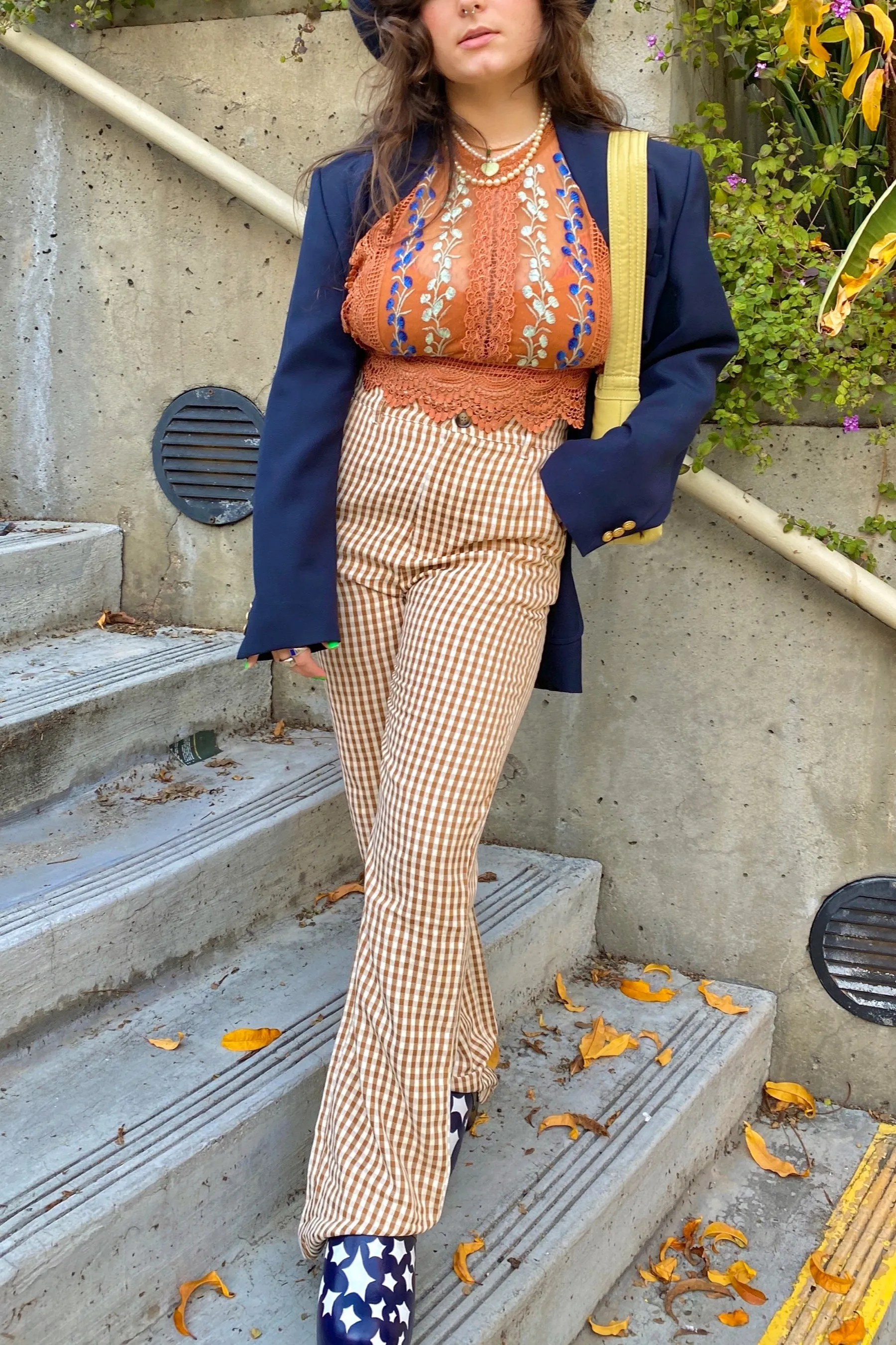 Gingham Jenny Pant
