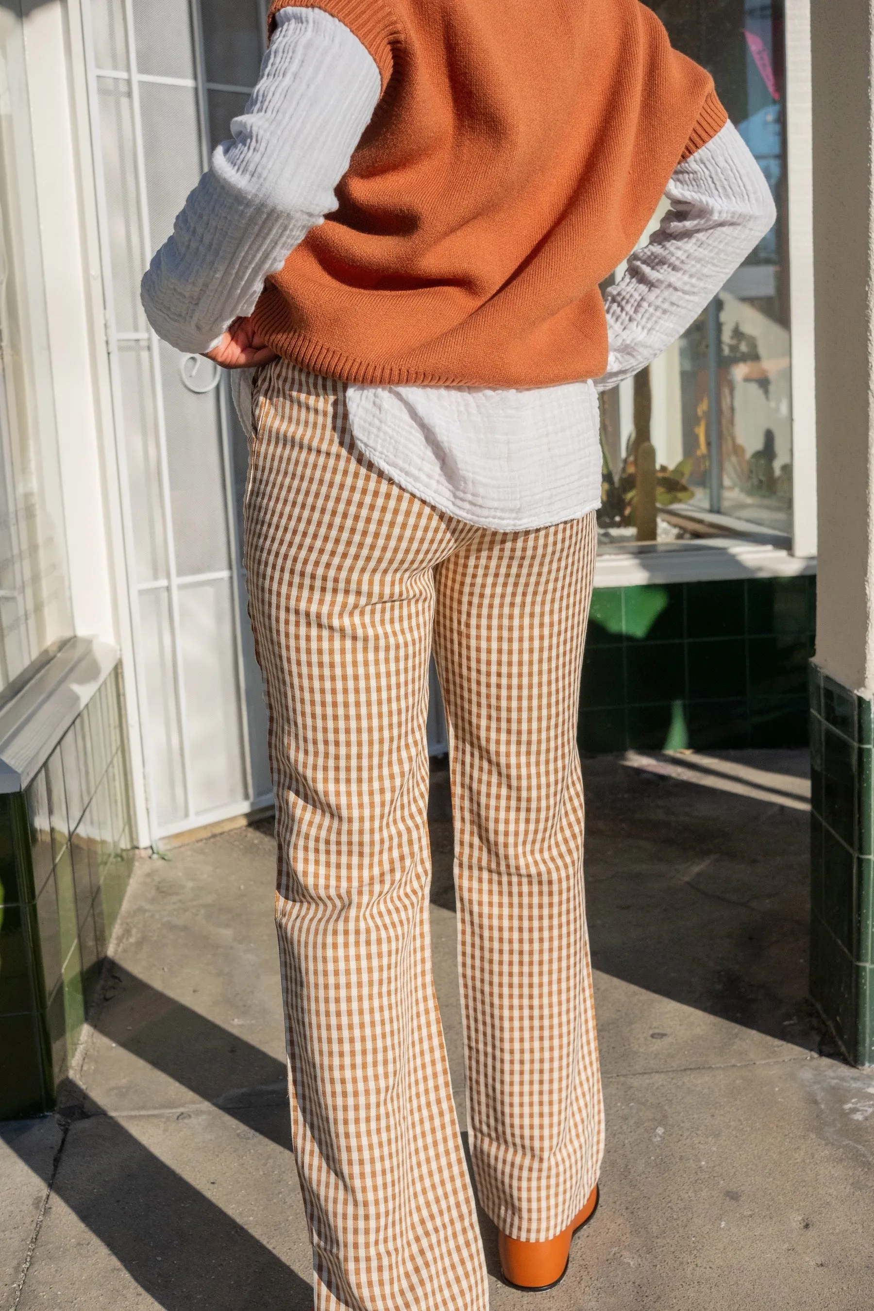 Gingham Jenny Pant