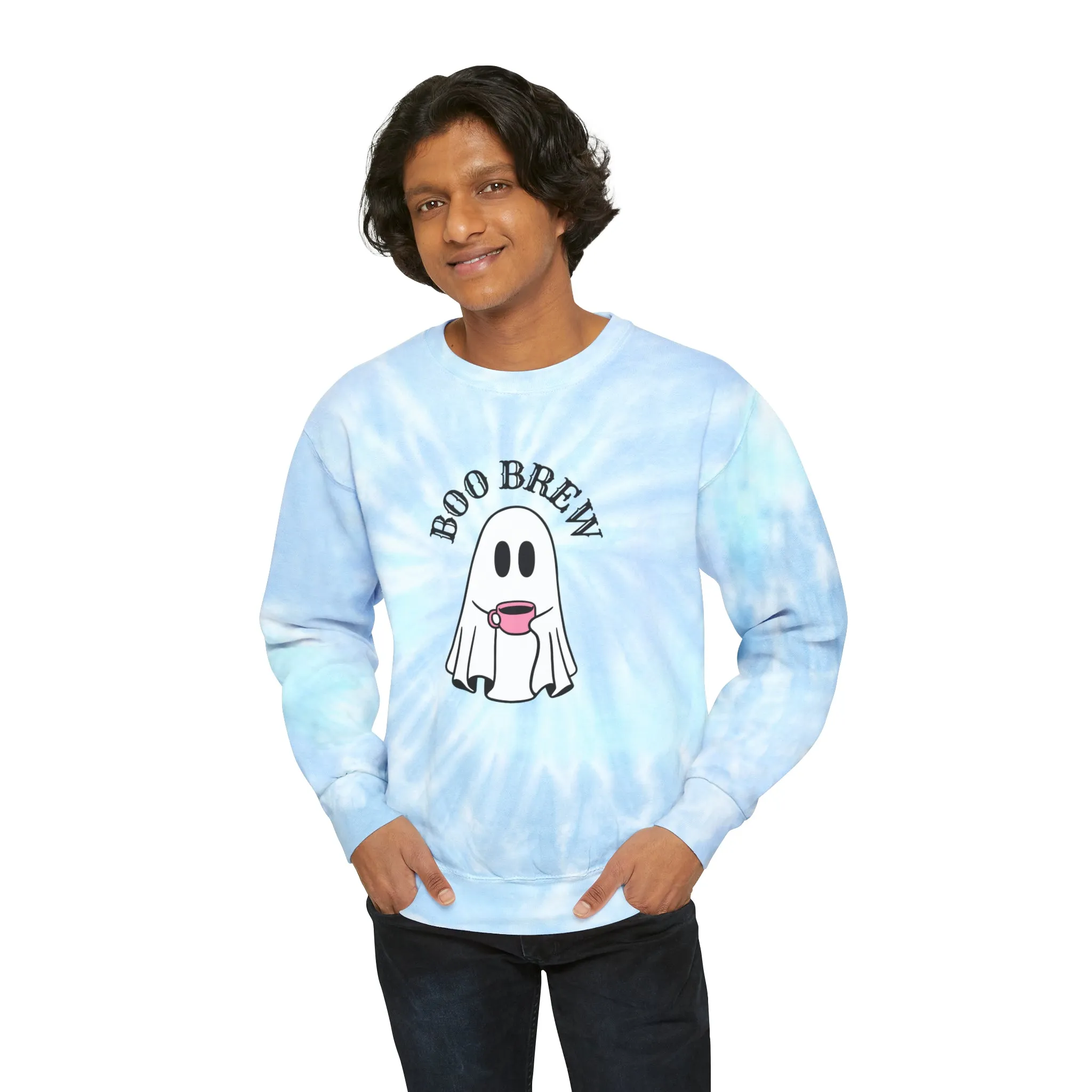 Halloween Sweatshirt, Ghost Boo Brew Sweatshirt, BooJee Shirt, Spooky Ghost Shirt, Spooky Season Ghost, Spooky Vibes Shirt, Halloween Gift
