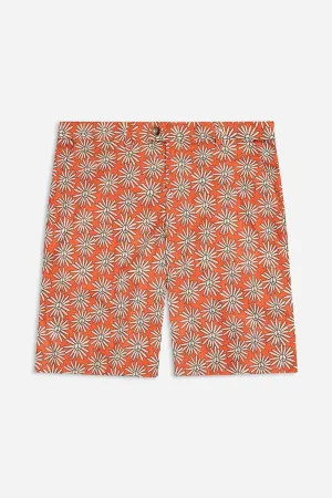 Heritage Short - Burnt Peace Flower