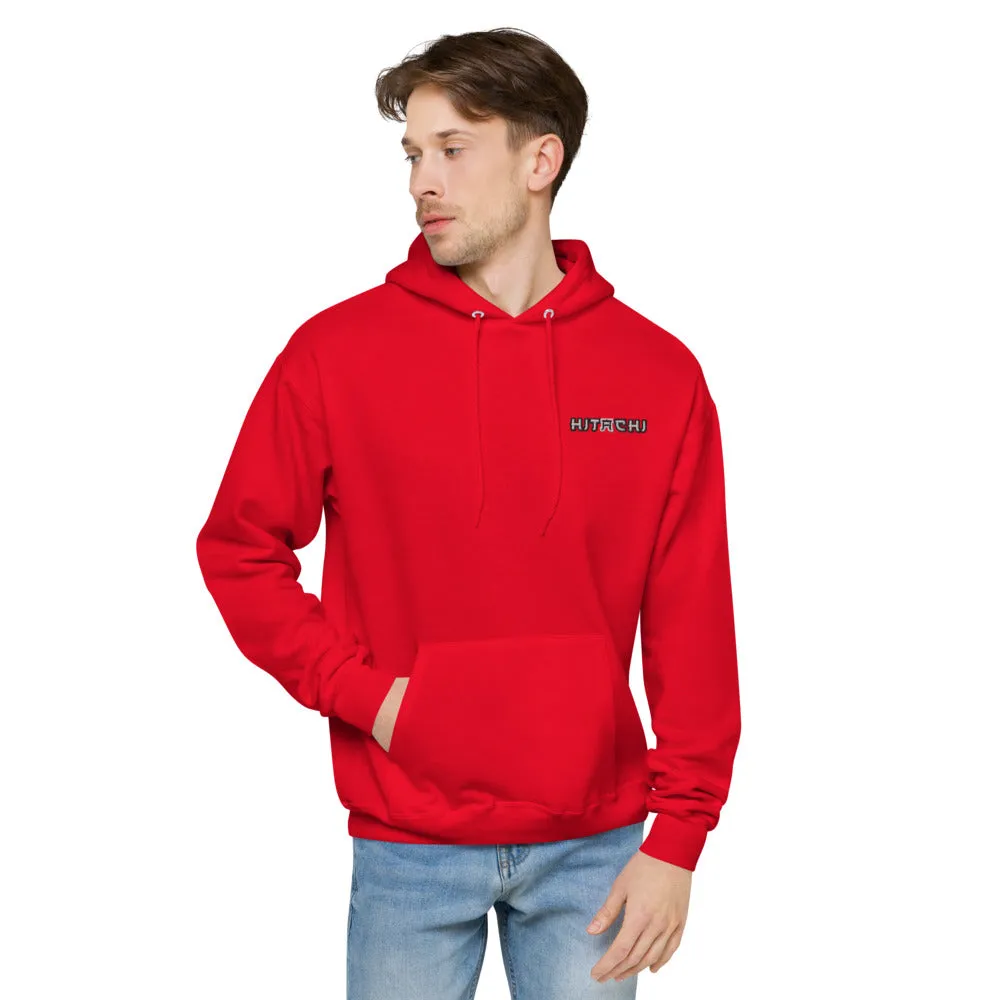 Hitachi Embroidered Unisex Hanes fleece hoodie
