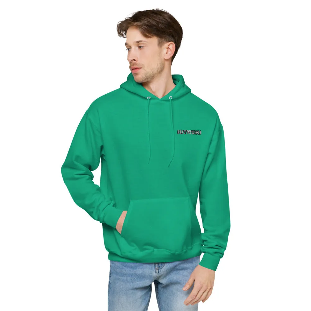Hitachi Embroidered Unisex Hanes fleece hoodie