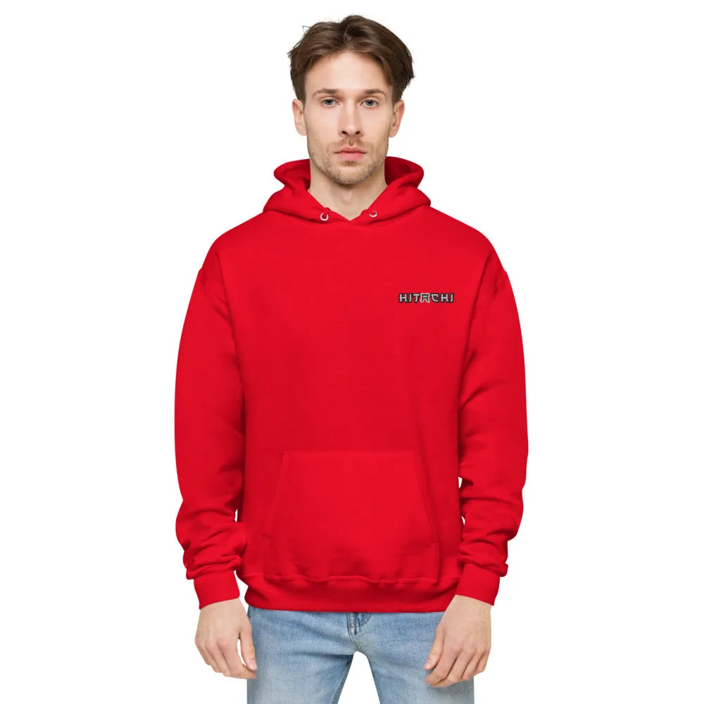Hitachi Embroidered Unisex Hanes fleece hoodie