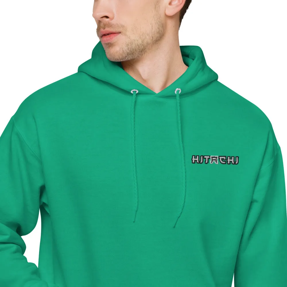Hitachi Embroidered Unisex Hanes fleece hoodie