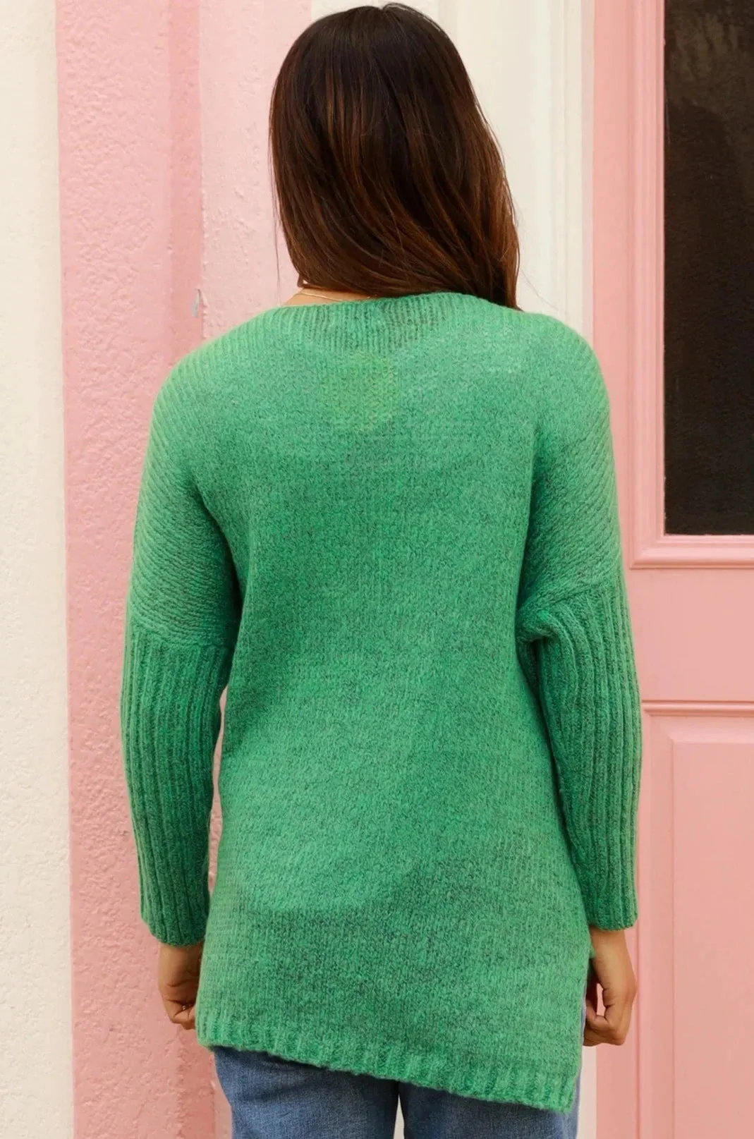 INDIE KNIT JUMPER JADE