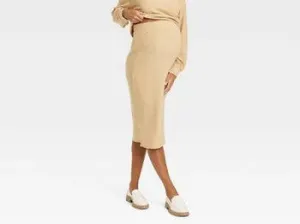 Isabel Maternity Ribbed Skirt, New with Tags, Size M