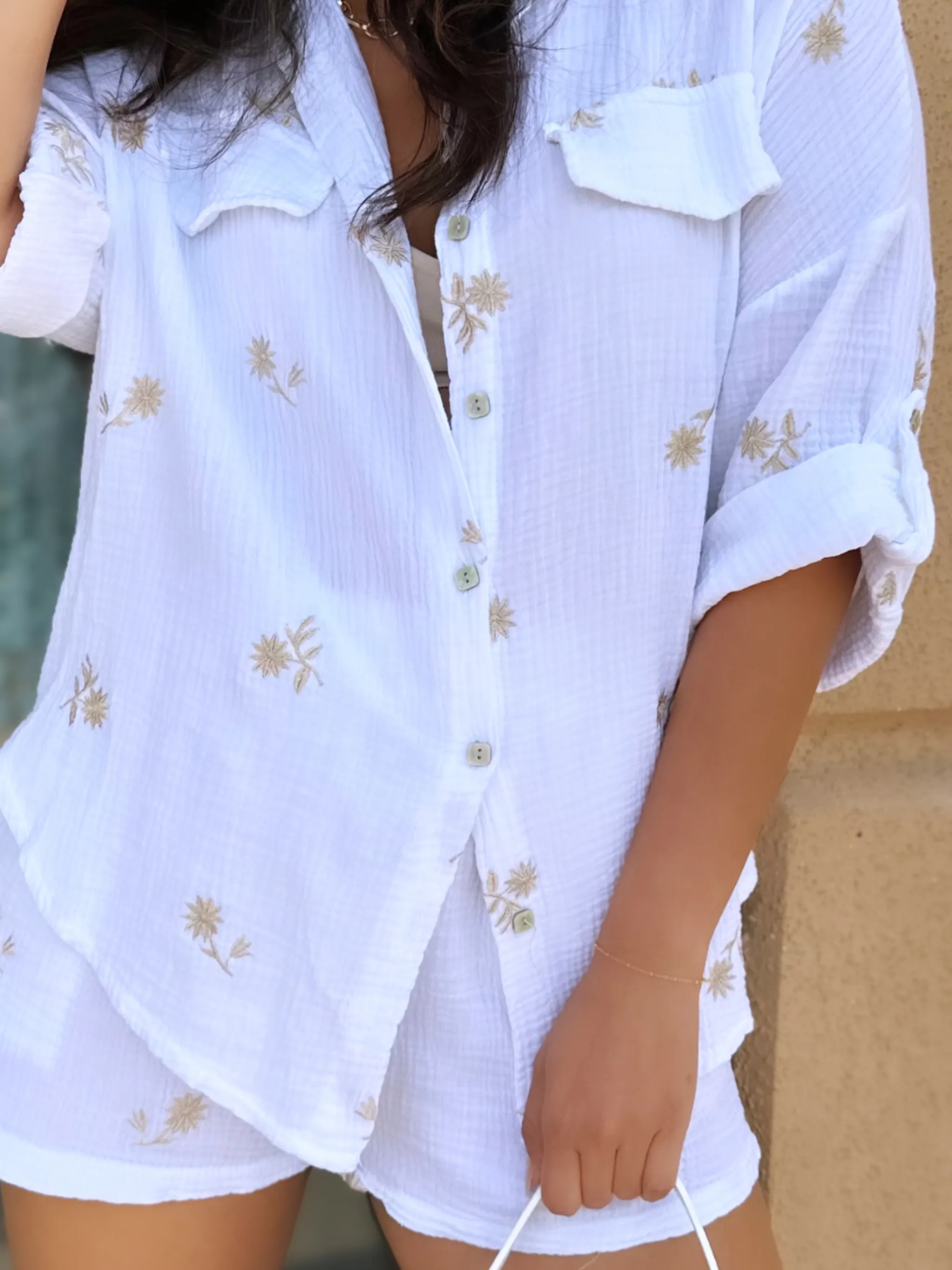 Italian Crepe Cotton Shorts