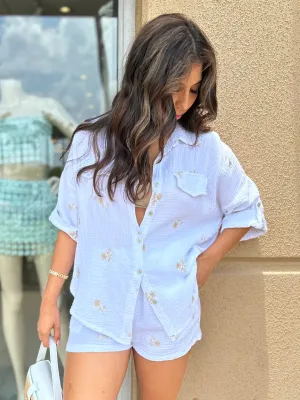 Italian Crepe Cotton Shorts