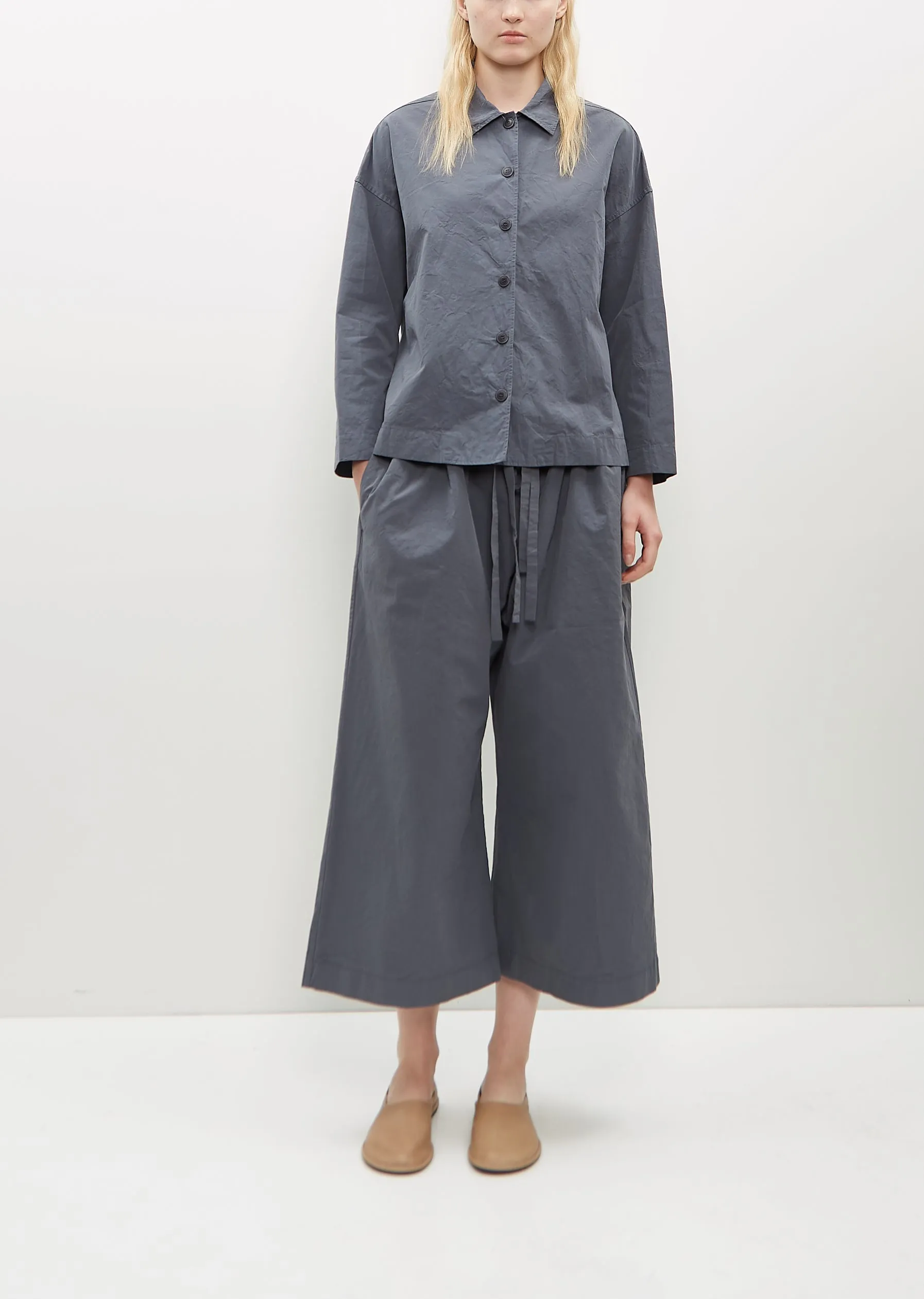 Juliette Cotton Shirt — Graphite