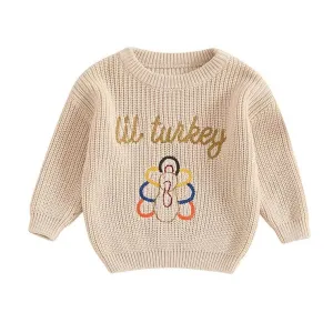 Lil Turkey Knit Baby Sweater
