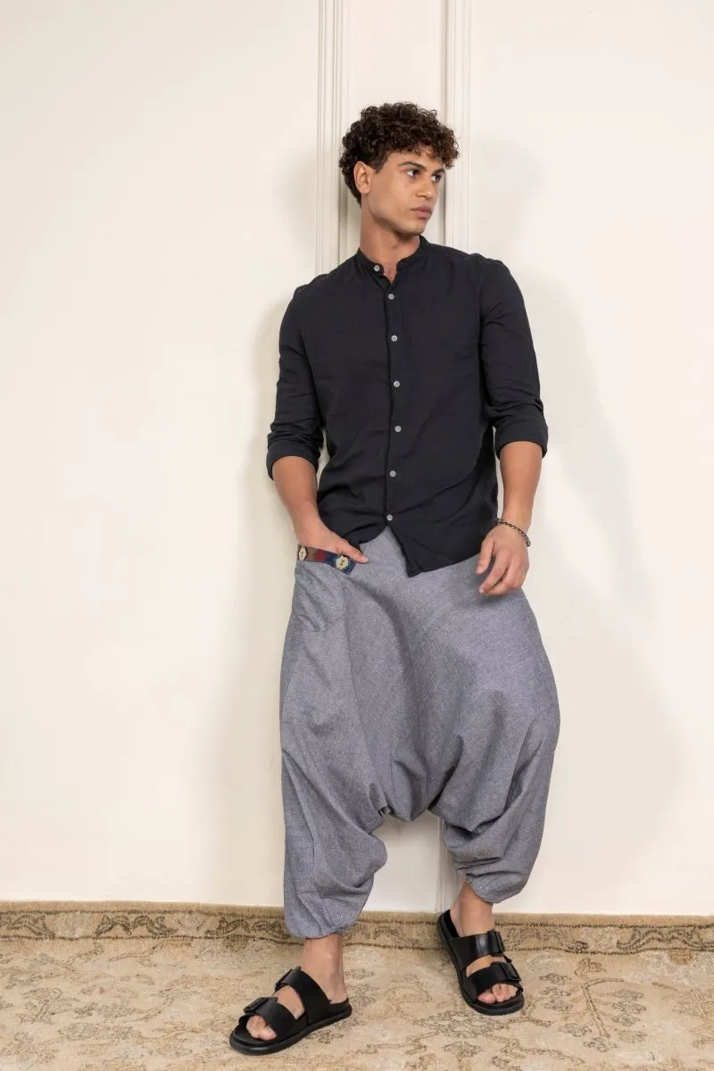 Men's Aladdin Harem Pants | Grey