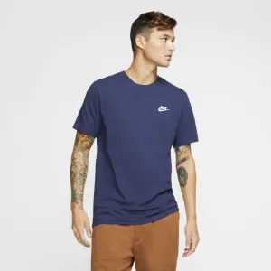 Men's Nike Essential Embroidered Tee (Standard Fit)(Midnight Navy/White)(AR4997-410)
