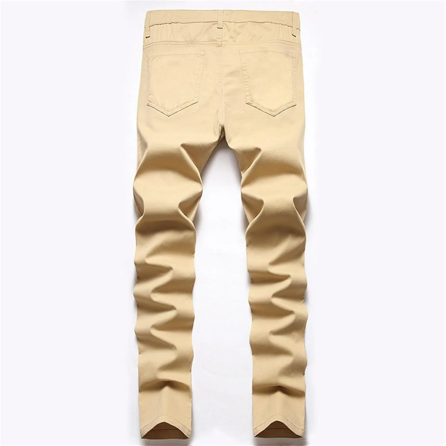 Mens Pants Jeans Slim Fit Loose Fit Straight Leg Jeans Comfortable Flexible Denim Pants Hip Hop Streetwear