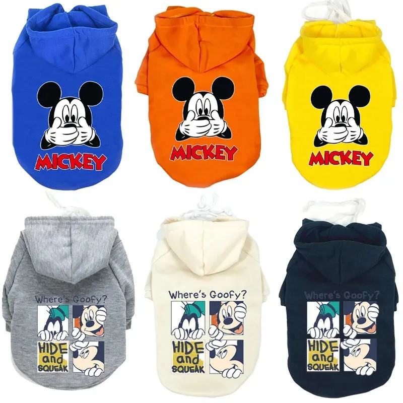 Mickey & Goofy Small Dog Hoodie