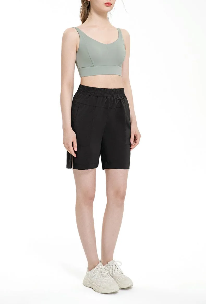 Mid Length Relaxed Shorts by Anna-Kaci