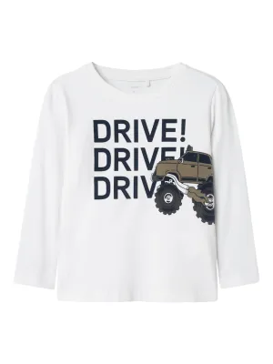 Name it Mini Boys Graphic Print Top - Trucks