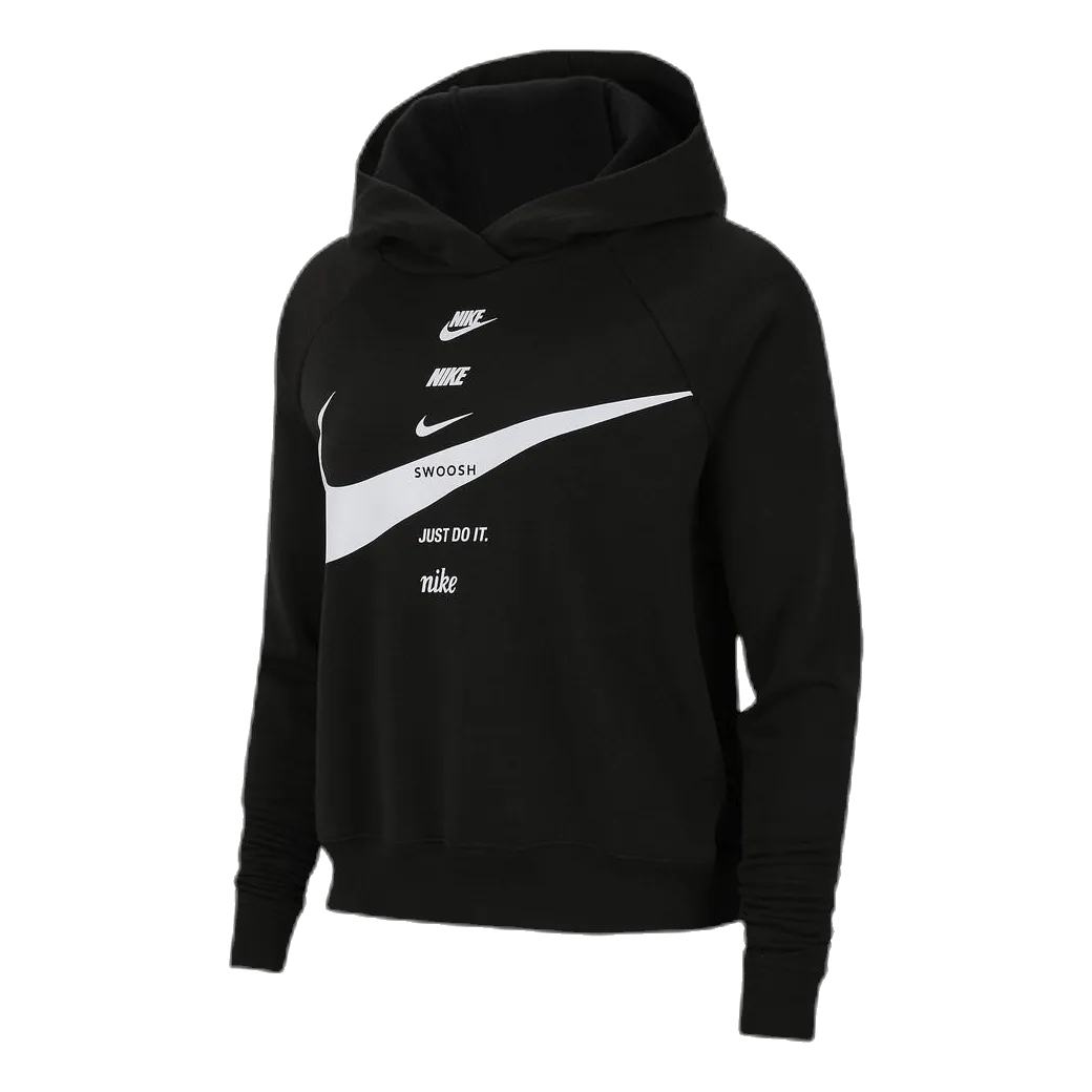 Nsw Swsh Hoodie Flc Bb White/Black
