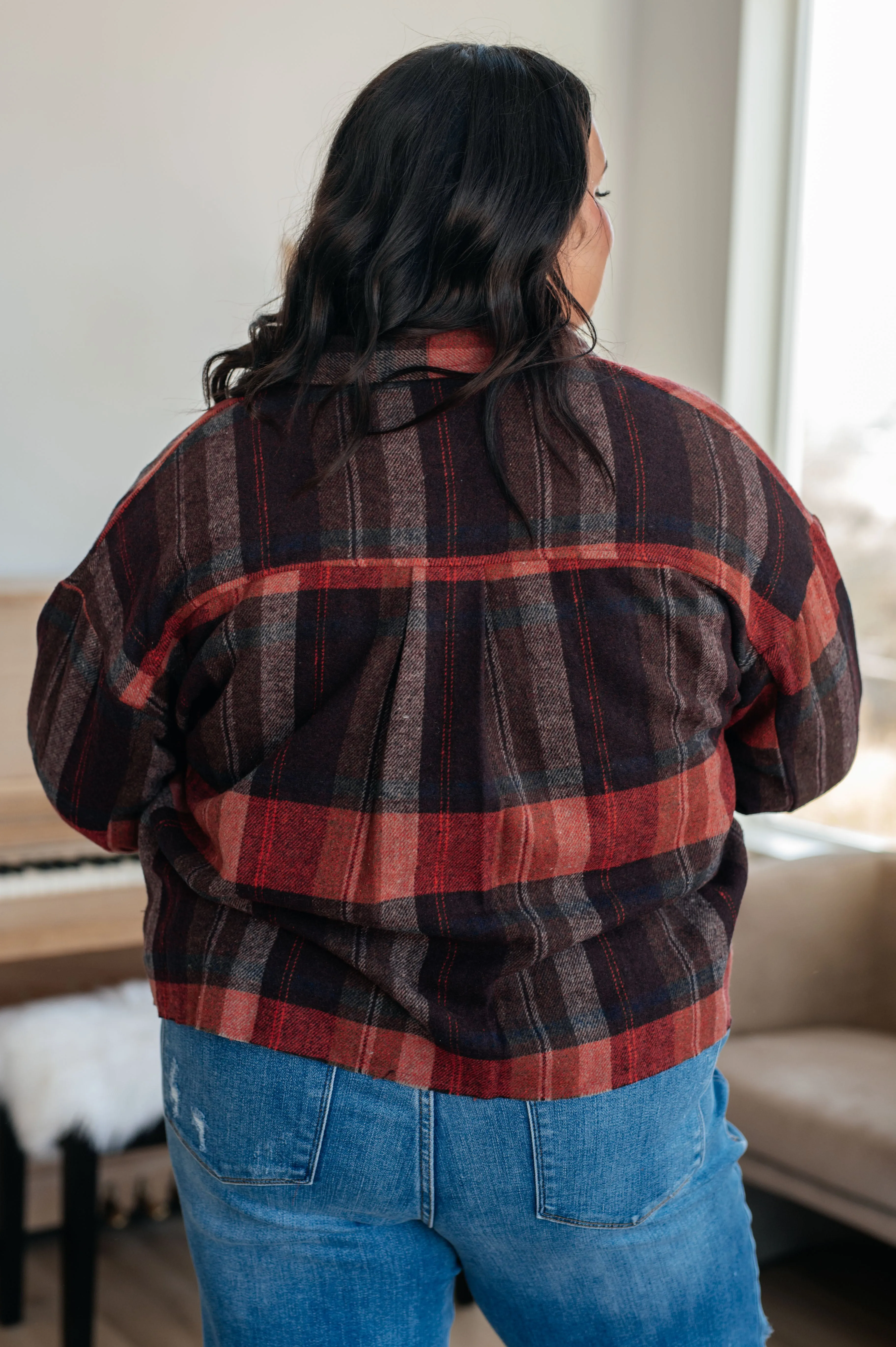 On My Game Studded Cropped Plaid Jacket (Small to 3XL)