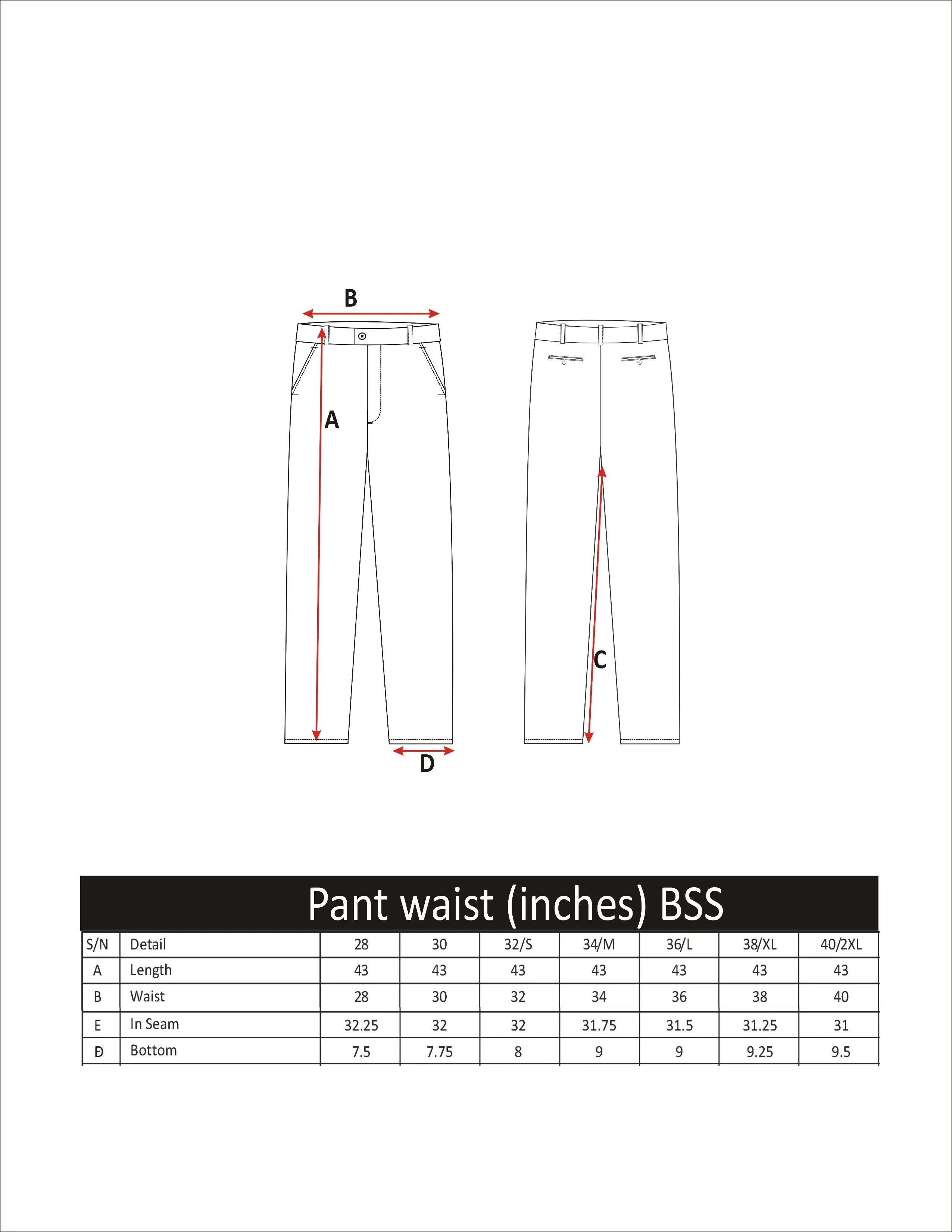Pant Karachi Grey For Boys BSS WAIST