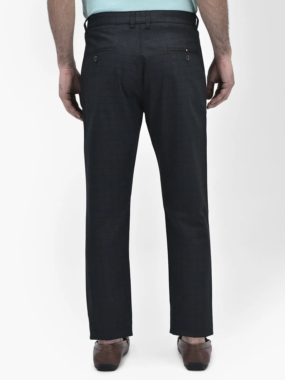 Printed Black Trousers